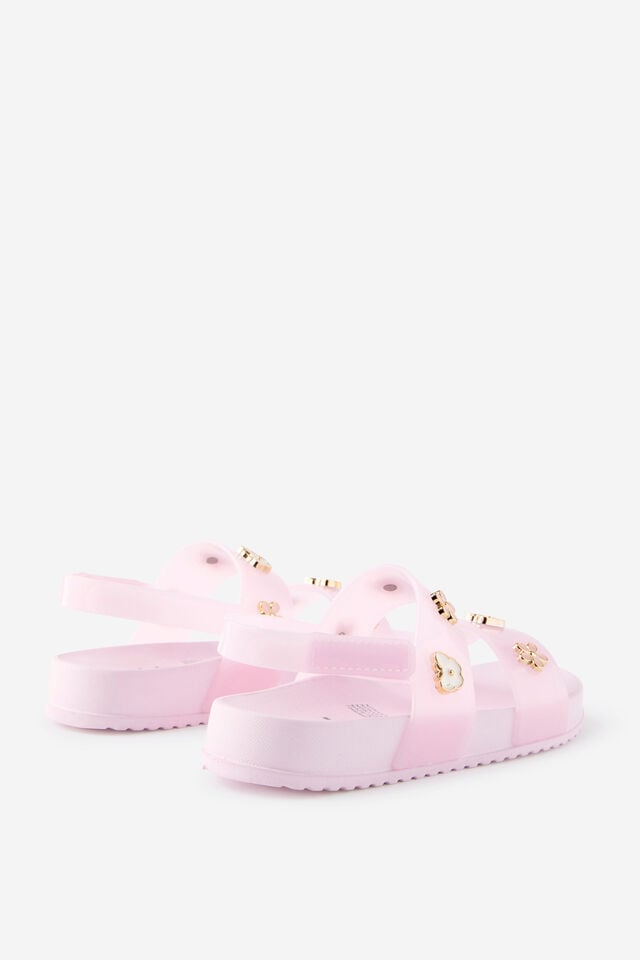 Kids Charm Jelly Sandals, BALLET PINK/CHARMS