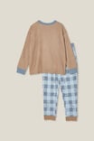 Chuck Long Sleeve Pyjama Set, TAUPY BROWN/CRUSHIN  IT - alternate image 3