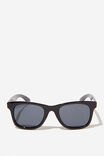 Kids Noah Square Sunglasses, BLACK/SMOKEY - alternate image 1