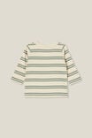 Camiseta - Jamie Long Sleeve Tee, RAINY DAY/SWAG GREEN DOUBLE STRIPE - vista alternativa 3
