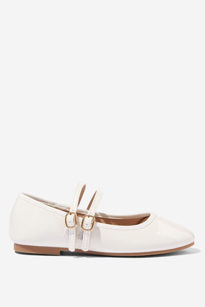 Olivia Ballet Flat, WHITE PATENT