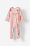 Personalised Littlie Long Sleeve Zip Romper, ZEPHYR/BEST THING 2025 - example image 2