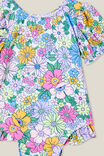 Rosie Puff Sleeve Swimsuit, VANILLA/QUINN FLORAL - alternate image 2