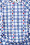 Florence S/S Rashie And Bikini Bottom Set, BLUE BONNET/FLORAL GINGHAM - example image 2