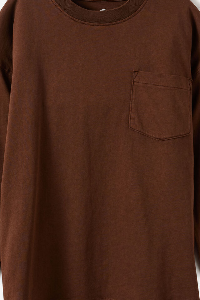 Essentials Long Sleeve Tee, ROCKY ROAD WASH