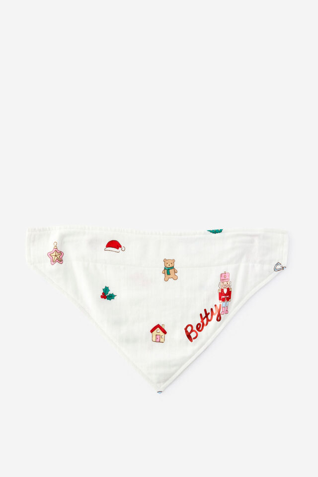 Family Christmas Pet Bandana - Personalised, VANILLA/EVERYTHING CHRISTMAS