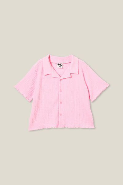 Amelie Short Sleeve Shirt, CALI PINK