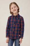 Rugged Long Sleeve Shirt, IN THE NAVY/HERITAGE RED PLAID - alternate image 1
