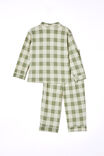 Lucas Long Sleeve Pyjama Set, DEEP SAGE/GINGHAM - alternate image 3