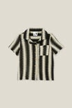 Phoebe Resort Shirt, BLACK/VANILLA STRIPE - alternate image 5