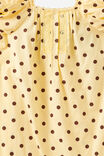 Gigi Puff Sleeve Dress, BUTTER YELLOW/ROCKY ROAD POLKA DOT - example image 2