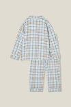 Lucas Long Sleeve Pyjama Set, FROSTY BLUE/ACADEMIA PLAID - alternate image 3