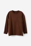 Essentials Long Sleeve Tee, ROCKY ROAD WASH - example image 1
