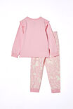 Ava Long Sleeve Pyjama Set, BLUSH PINK/ UNICORN FIELDS - alternate image 3