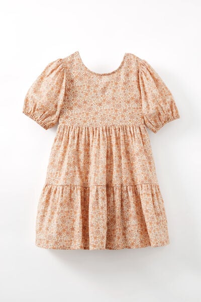 Georgia Short Sleeve Dress, PINK TINT/MIMI DITSY