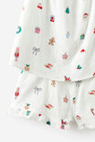 Adults Babydoll Family Xmas Pj Set, VANILLA/EVERYTHING CHRISTMAS - example image 3