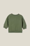 Alma Drop Shoulder Sweater, SWAG GREEN/RHINO & DINO - alternate image 3