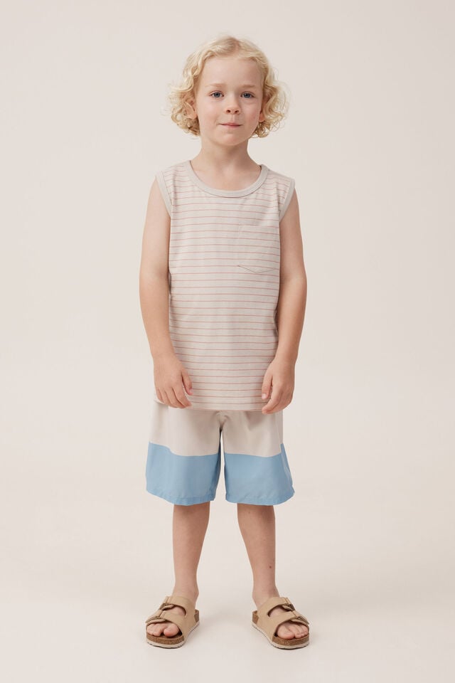 The Essential Tank, RAINY DAY/CLAY PIGEON STRIPE