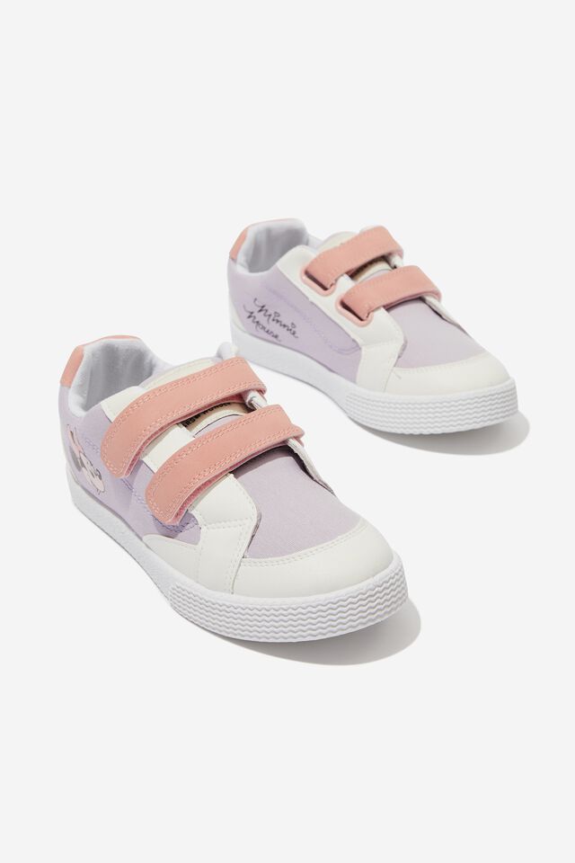 Disney Darcy Double Strap Trainer, LCN DIS MINNIE MOUSE/LILAC DROP