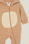 Goldie Hooded All In One, TAUPY BROWN/BEAR - alternate image 3