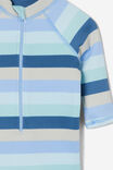 Cameron Long Sleeve Swimsuit, FROSTY BLUE/MULTI STRIPE - alternate image 2