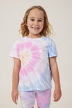 Camiseta - Poppy Short Sleeve Print Tee, RAINBOW LOVE/TIE DYE - vista alternativa 1