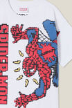 Camiseta - Spiderman Drop Shoulder Short Sleeve Tee, LCN MAR WHITE/SPIDERMAN CRAWL - vista alternativa 2