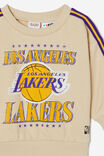 Alma Drop Shoulder Sweater Lcn, LCN NBA RAINY DAY/LAKERS BASKETBALL STRIPE - alternate image 2