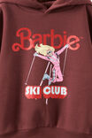 License Balloon Hoodie, LCN MAT BARBIE SKI CLUB/BORDEAUX - example image 2