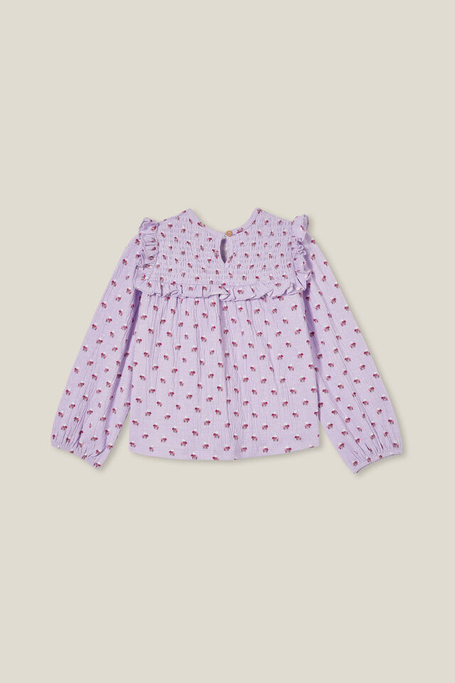 Claire Long Sleeve Top, LILAC DROP/BONNIE DITSY