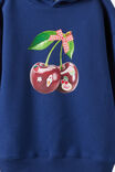 Sammy Oversized Hoodie, CHERRIES SWEET TREAT/DENIM NAVY - example image 3