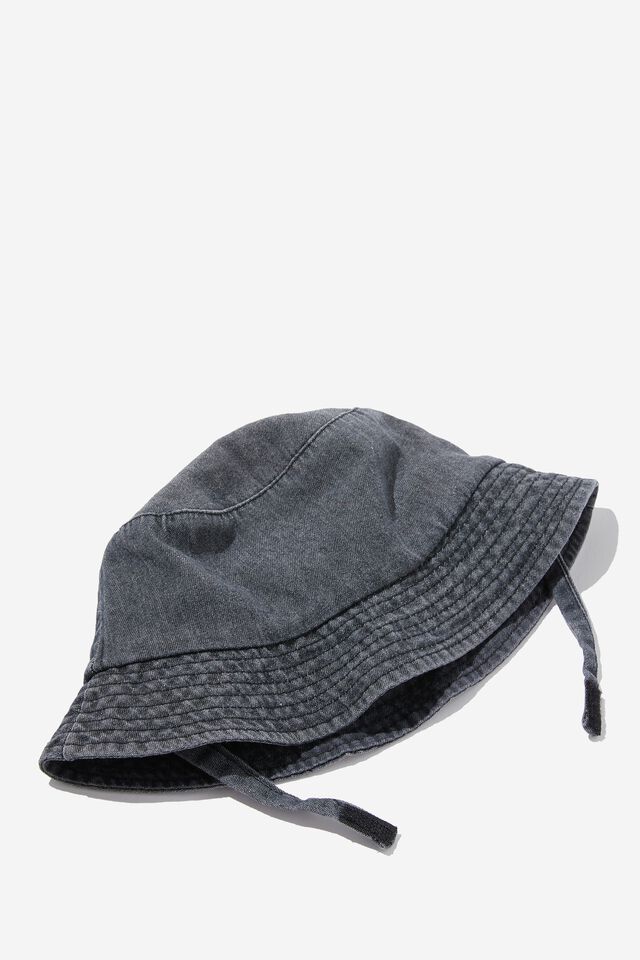 Baby Bucket Hat, BLACK WASH