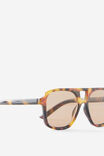 Kids Amy Aviator Sunglasses, BROWN TORT - example image 2