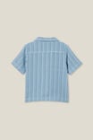 Cabana Short Sleeve Shirt, DUSTY BLUE CROCHET - alternate image 3