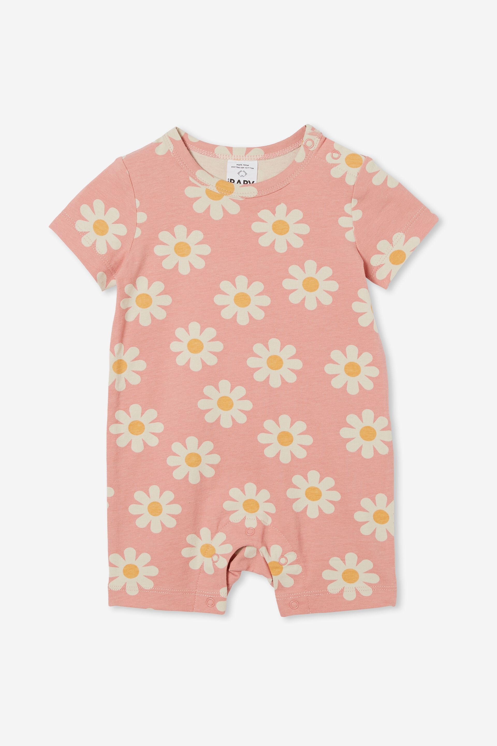 Baby All In Ones & Bodysuits | The Usa Short Sleeve Romper - WJ43035