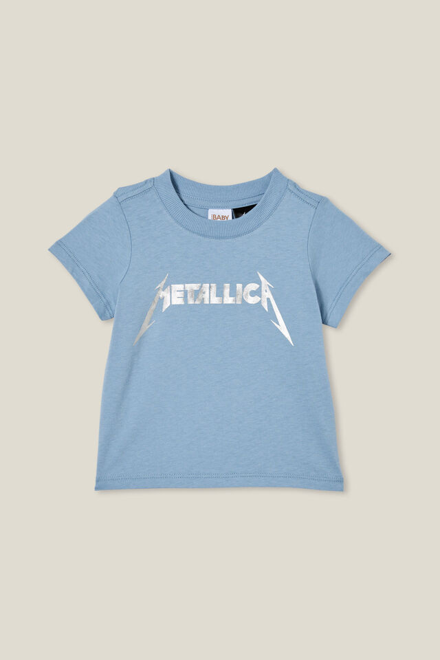 Metallica Jamie Short Sleeve Tee, LCN PRO DUSTY BLUE/METALLICA FOIL
