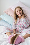 Laila Long Sleeve Pyjama Set, PINK PUNCH/ACADEMIA PLAID - alternate image 2