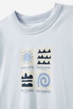 Jonny Short Sleeve Graphic Print Tee, MORNING BLUE/WINTER GREY BEACH SIDE ELEMENTS - alternate image 2