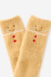 Kids Home Socks Family Xmas, CINNAMON SCROLL/GINGERBREAD - example image 2