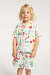 Riley Kids Unisex Short Sleeve Pyjama Set, VANILLA/GEO CHRISTMAS - alternate image 1