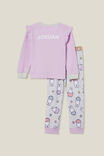Fiona Long Sleeve Pyjama Set Licensed Personalised, LCN MIF PALE VIOLET/MIFFY DAISIES - alternate image 1