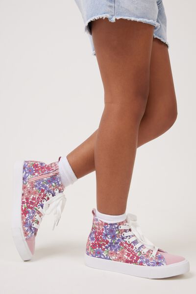 Classic Canvas High Top Trainer, MULTI FLORAL
