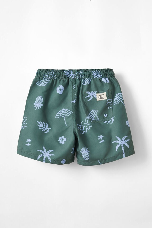 Bailey Board Short, SWAG GREEN/BEACH CLUB