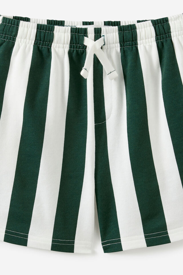 Essentials Short, WINTER JADE/VANILLA STRIPE