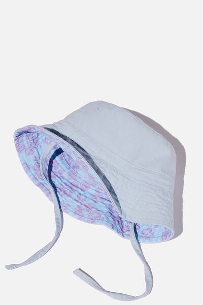 Chapéu - Reversible Bucket Hat, DREAMLAND HIBISCUS/FROSTY BLUE