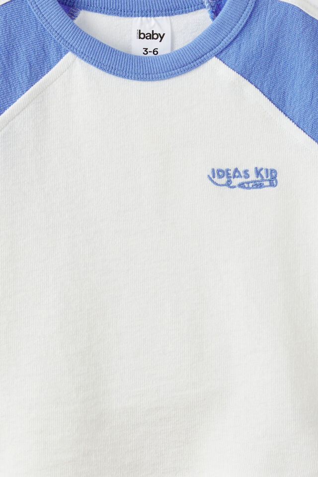 Baby Textured Tee, BLUE BONNET/IDEAS KID