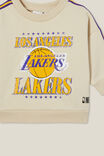 Alma Drop Shoulder Sweater Lcn, LCN NBA RAINY DAY/LAKERS BASKETBALL STRIPE - alternate image 2