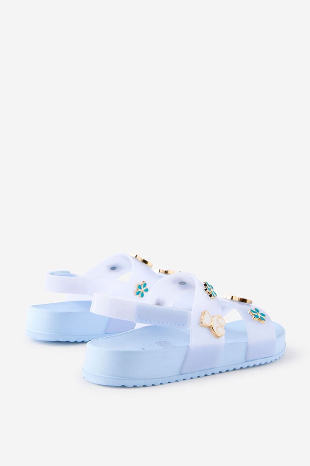 Kids Charm Jelly Sandals, CLOUD BLUE/CHARMS