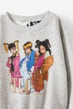 License Dusty Fleece Crew Neck, LCN MT TLC/FOG GREY MARLE - alternate image 2