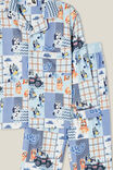Lucas Long Sleeve Pyjama Set Licensed, LCN BLU DUSK BLUE/BLUEY PATCHWORK - alternate image 2